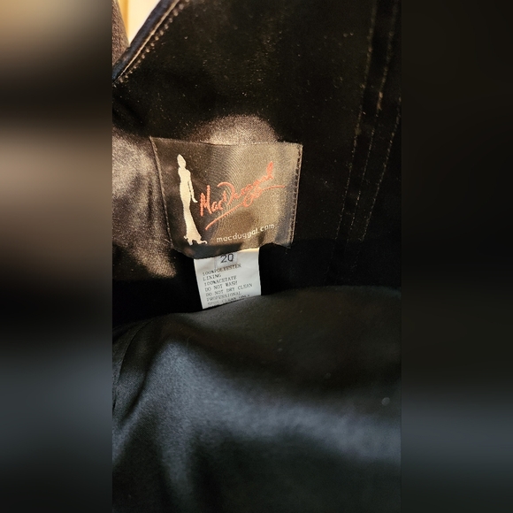 NWT Size 20 Mac Duggal Black Short Cocktail Dress - Picture 3 of 4